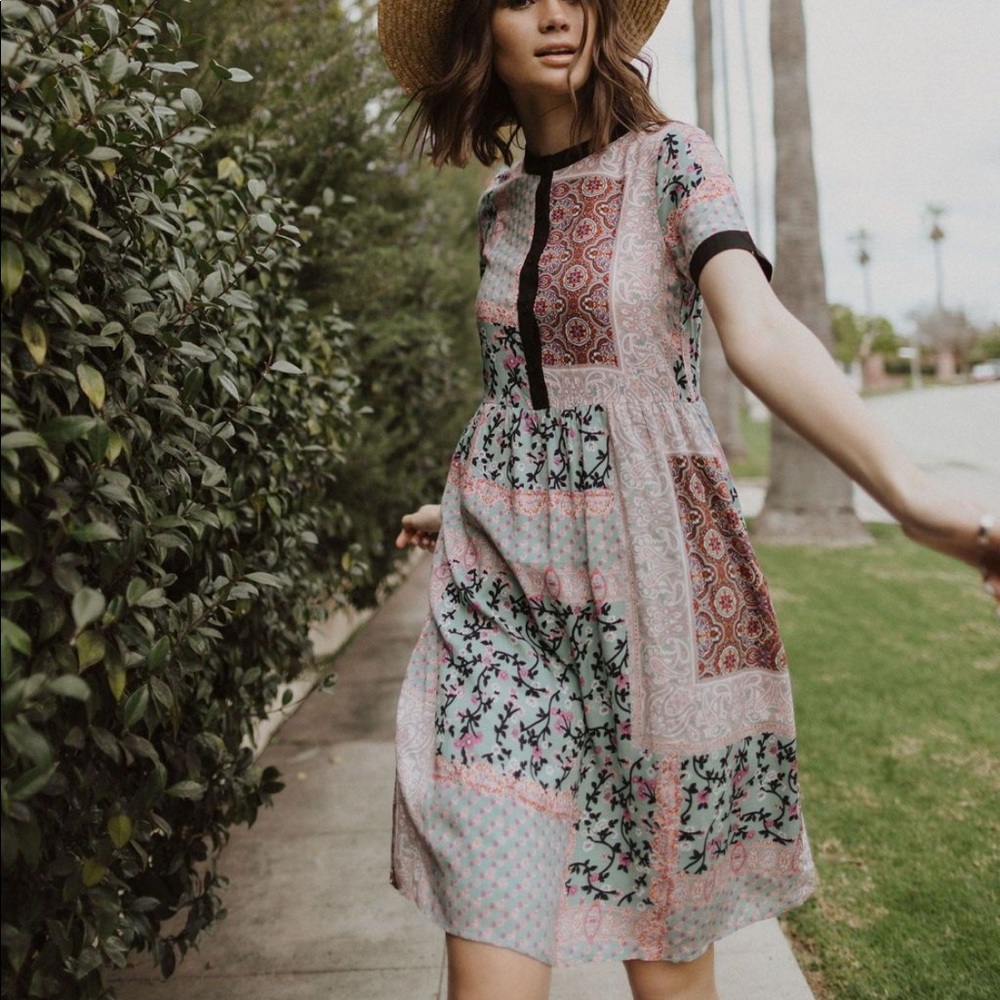 Piper And Scoot Grace Patch Trim Dress - image 2